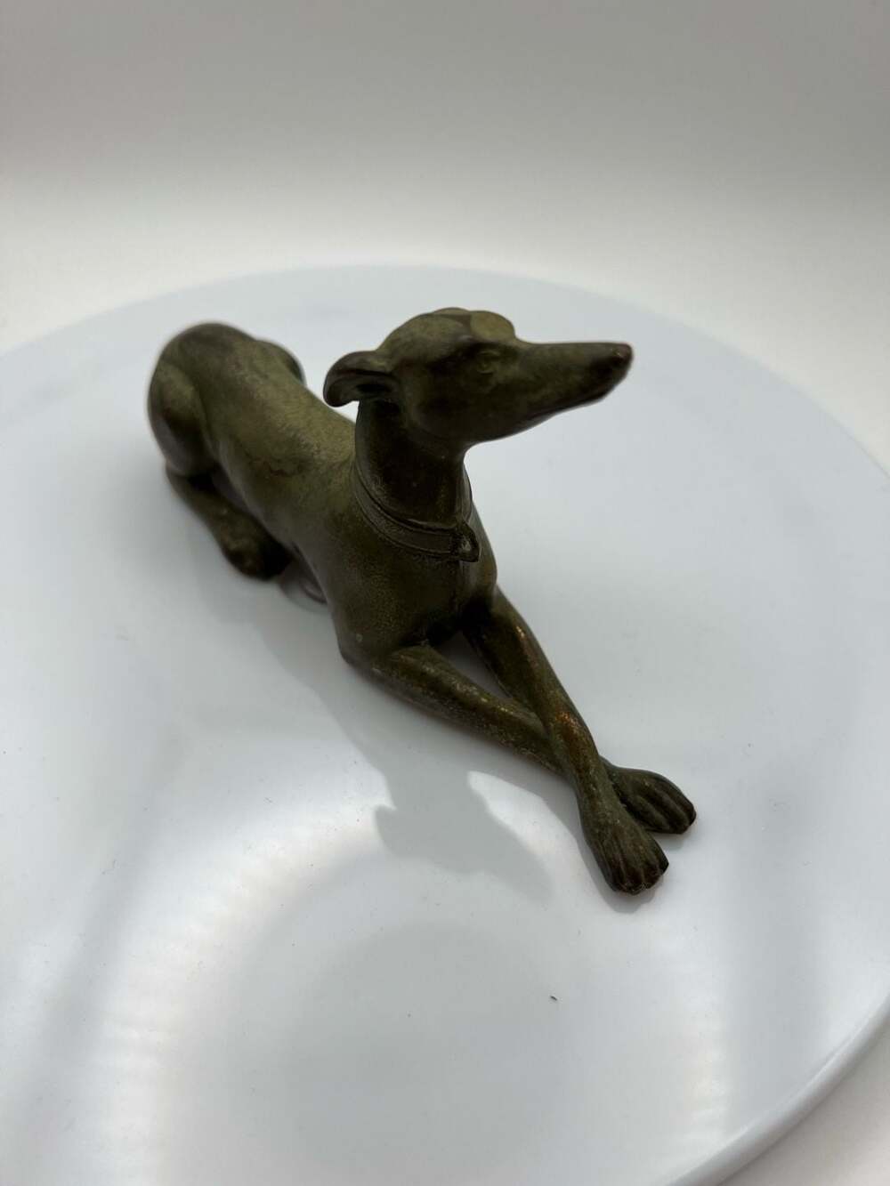Vintage Jennings Brothers JB 3333 Bronze Greyhound Whippet Figurine